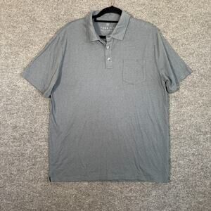 Free Fly Shirt Mens XL Blue Polo Shirt Casual Short Sleeve Performance